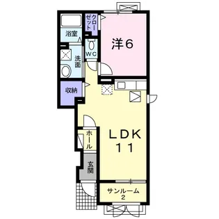 ぽこあぽこA【1階】の間取り