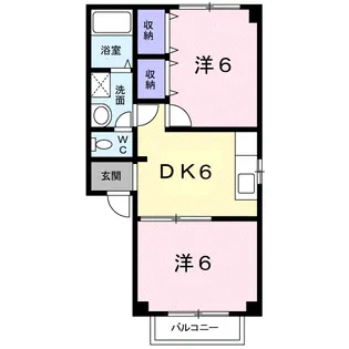 ヴィル・フォーレⅡ【1階】の間取り