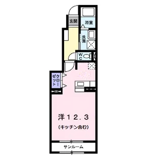 ヴィラノールG【1階】の間取り