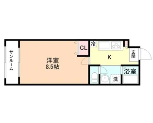 ネオサイト・タカムラ B棟【2階】の間取り