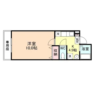 ネオサイト・タカムラ B棟【108号室】の間取り