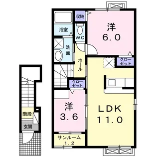 プアラニ【2階】の間取り