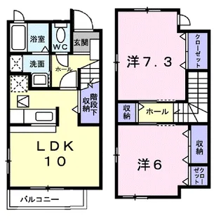 クレールセゾン【1階】の間取り