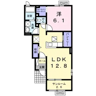 アルペングローⅡ【1階】の間取り