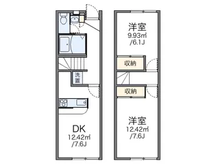 レオパレス上袋【105号室】の間取り