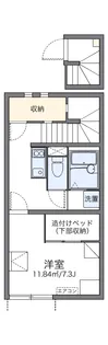 レオネクストくつわだ【206号室】の間取り