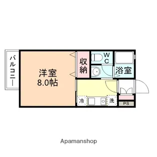 メゾンかがやきⅢ【105号室】の間取り