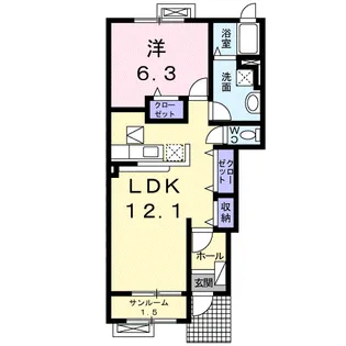 シェーン・ドルフⅠ【1階】の間取り