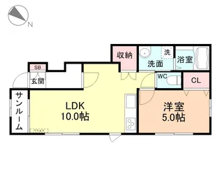 SMALL PINE【1階】の間取り