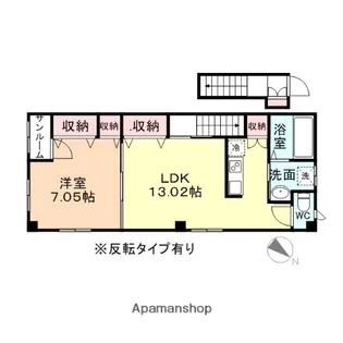 CREA【201号室】の間取り