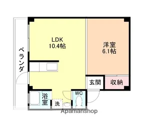 ベルク堀切1号棟【502号室】の間取り