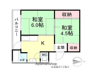 サクラハウス大沢野【404号室】の間取り