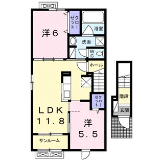 コンフォーティア412【2階】の間取り
