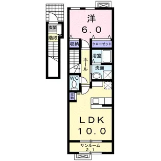 ラポール【2階】の間取り