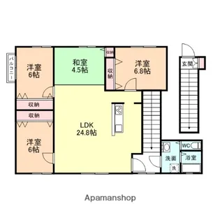 アルプスガーデン【2階】の間取り