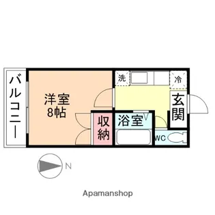アルプスハイツ【201号室】の間取り