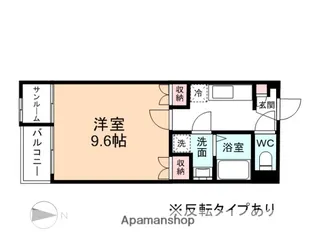 1Kの間取り画像