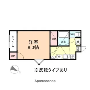 コーポウィンズD棟【2階】の間取り