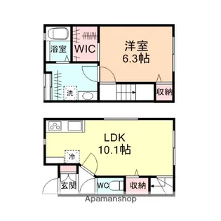 D−BOX安養坊【1階】の間取り