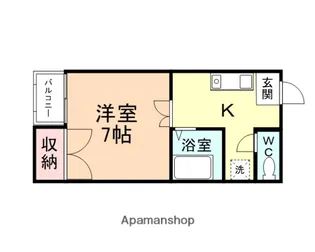 ハッピネス【206号室】の間取り