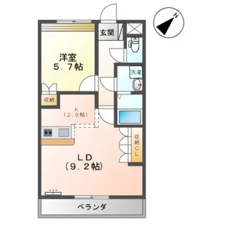 メゾン・ルミナスⅠ【105号室】の間取り
