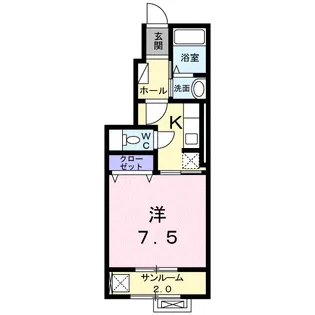 ニューリジェール【1階】の間取り