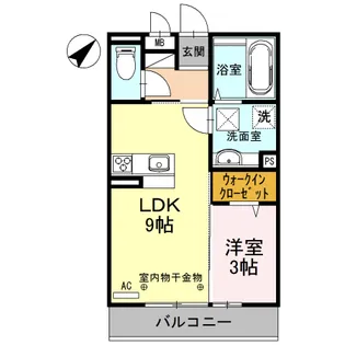 ブランズ北魚津【2階】の間取り