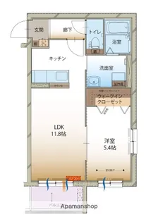 ファータ レジィナ【201号室】の間取り