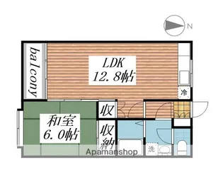 サンワロイヤル長江【307号室】の間取り