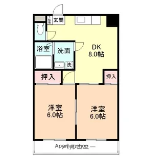 ウェルネスハイツⅡ【3階】の間取り