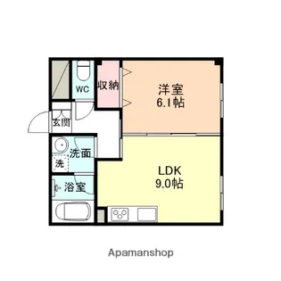 南布瀬ハウス【102号室】の間取り