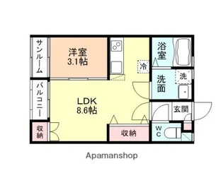 COZY【1階】の間取り