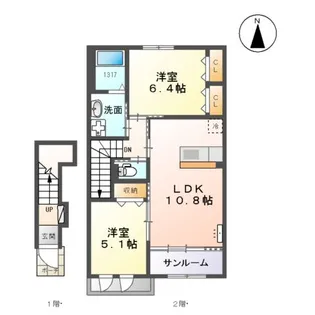 GRAINーD【2階】の間取り