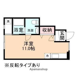 1Rの間取り画像