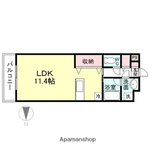サンライズカルティエパーク【3階】の間取り