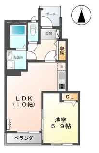 ブライト【1階】の間取り