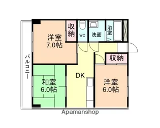 アシスト第2富山マンション【1階】の間取り