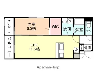 CENTRAL FIELD【3階】の間取り