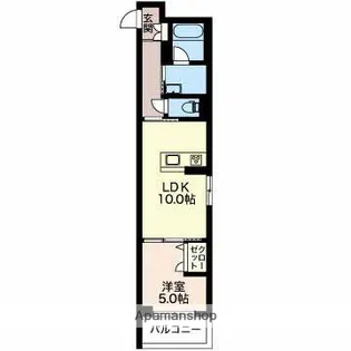 ウィステリア千歳【3階】の間取り