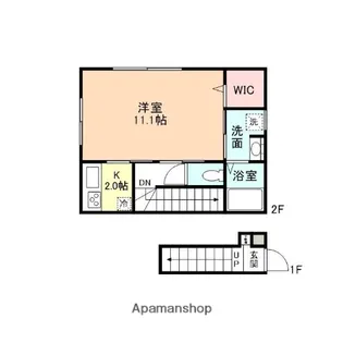 セシボン12【208号室】の間取り