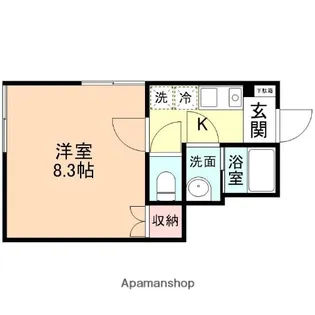 メゾン・ラパン【1階】の間取り