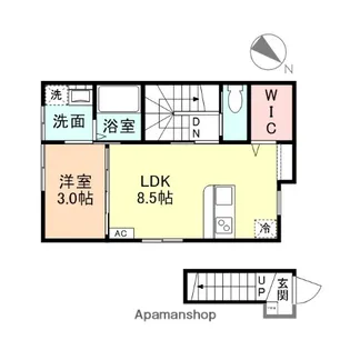 FELICE田島 B棟【2階】の間取り