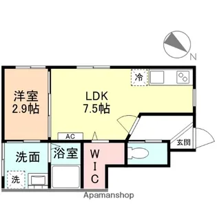 FELICE田島 B棟【1階】の間取り