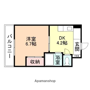 スローブハイム【209号室】の間取り