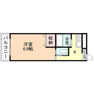 ハイツ栄里【110号室】の間取り