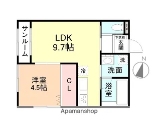 ELEGANCE【106号室】の間取り