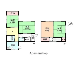 富山県富山市新庄町【一戸建】の間取り