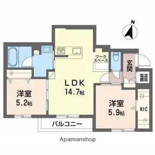 DREAMIO堀川小泉【3階】の間取り