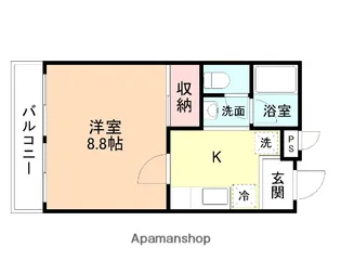 ベリーズ朝日【1階】の間取り