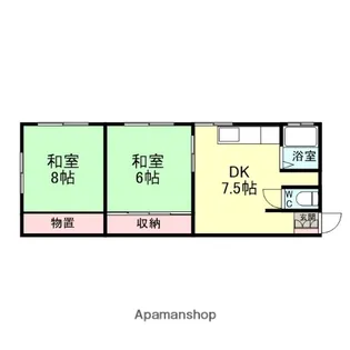 第一藤木ハイツ【102号室】の間取り